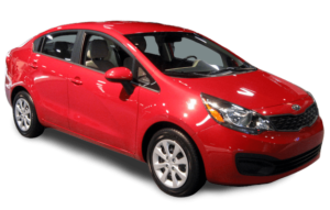 Red Kia Rio